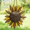 Glass Petal Sunflower Bird Feeder