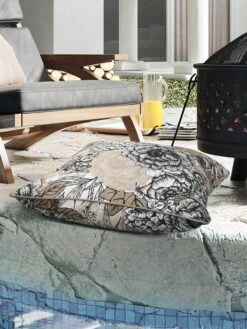 Outdoor Decor™ Floor Pillows, 24" X 24" -Cheap A Fresh Yard Store 8611118 111v trta outdoor floor deco pillow 24x24 tribal taupe