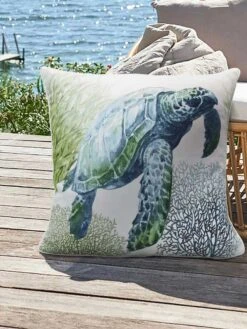 Outdoor Decor™ Floor Pillows, 24" X 24" -Cheap A Fresh Yard Store 8611118 115v trtl outdoor floor deco pillow 24x24 sea turtle