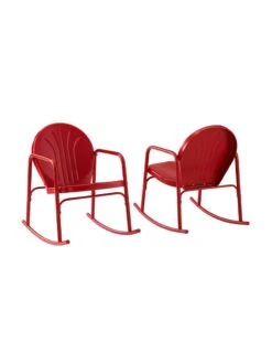 Crosley Griffith 2-piece Outdoor Rocking Chair Set -Cheap A Fresh Yard Store 8611577 rd 18v