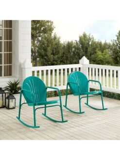 Crosley Griffith 2-piece Outdoor Rocking Chair Set -Cheap A Fresh Yard Store 8611577 tu 28v