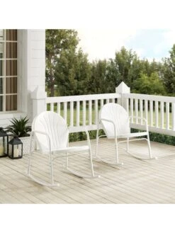 Crosley Griffith 2-piece Outdoor Rocking Chair Set -Cheap A Fresh Yard Store 8611577 wt 40v