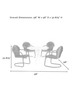Crosley Tulip 5-piece Outdoor Dining Set 31 Crosley Tulip 5-piece Outdoor Dining Set -Cheap A Fresh Yard Store 8611578 07v