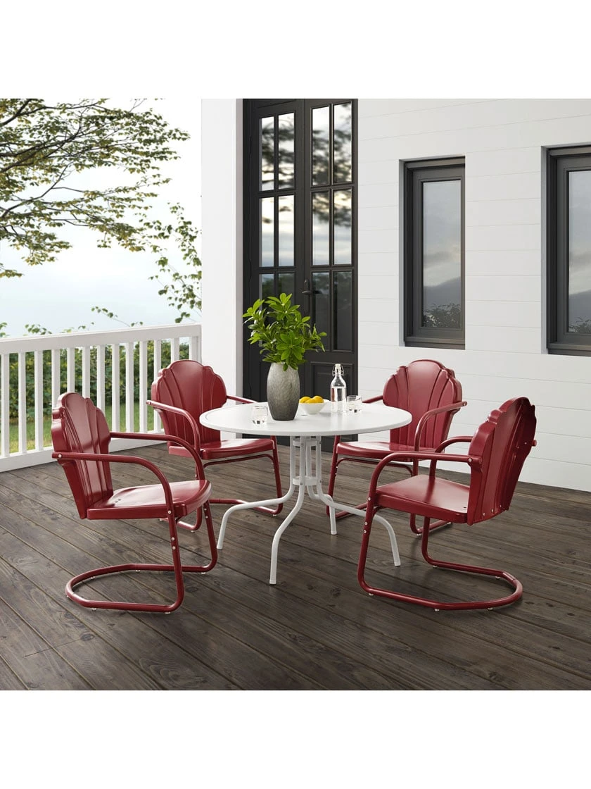 Crosley Tulip 5-piece Outdoor Dining Set 4 Crosley Tulip 5-piece Outdoor Dining Set - Image 2
