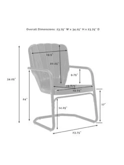 Crosley Ridgeland 5-piece Outdoor Dining Set -Cheap A Fresh Yard Store 8611579 07v