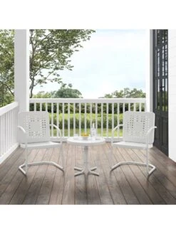 Crosley Bates 3-piece Outdoor Dining Chair Set -Cheap A Fresh Yard Store 8611583 wt 23v