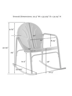 Crosley Griffith 3-piece Outdoor Rocking Chair Set -Cheap A Fresh Yard Store 8611588 09v