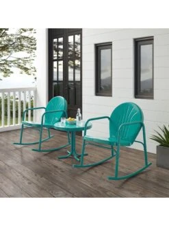Crosley Griffith 3-piece Outdoor Rocking Chair Set -Cheap A Fresh Yard Store 8611588 tu 24v