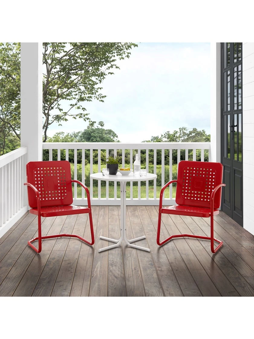 Crosley Bates 3-piece Outdoor Bistro Set 4 Crosley Bates 3-piece Outdoor Bistro Set - Image 2
