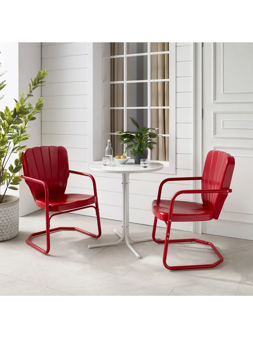 Crosley Ridgeland 3-piece Outdoor Bistro Set 6 Crosley Ridgeland 3-piece Outdoor Bistro Set - Image 4