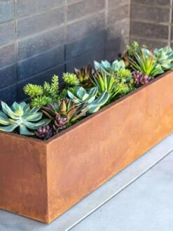 Veradek Metallic Series Corten Steel Window Box Planter, 36" 10 Veradek Metallic Series Corten Steel Window Box Planter, 36" -Cheap A Fresh Yard Store 8611609 02V tif