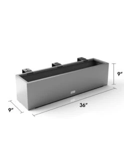 Veradek Metallic Series Railing Planters -Cheap A Fresh Yard Store 8611610 19v