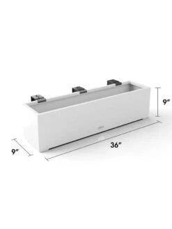 Veradek Metallic Series Railing Planters -Cheap A Fresh Yard Store 8611610 28v