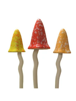 Potting Shed Tinkling Toadstool Sculptures, Set Of 3 -Cheap A Fresh Yard Store 8611730 sum 04v potting shed tinkling toadstool sculptures set of 3 summer