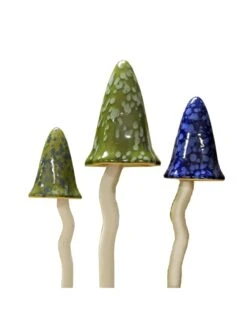 Potting Shed Tinkling Toadstool Sculptures, Set Of 3 -Cheap A Fresh Yard Store 8611730 win 06v potting shed tinkling toadstool sculptures set of 3 winter