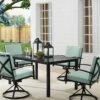 Crosley Kaplan 5Pc Outdoor Dining Set With Swivel Chairs -Cheap A Fresh Yard Store 8611955 01v kaplan 5pc outdoor dining set table and 4 swivel chairs