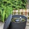 Matte Black Ribbed Hose Pot With Lid -Cheap A Fresh Yard Store 8611991 061 tif