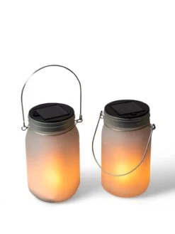 Solar Glass Jar Lantern, Set Of 2 7 Solar Glass Jar Lantern, Set Of 2 -Cheap A Fresh Yard Store 8612012 5856 tif