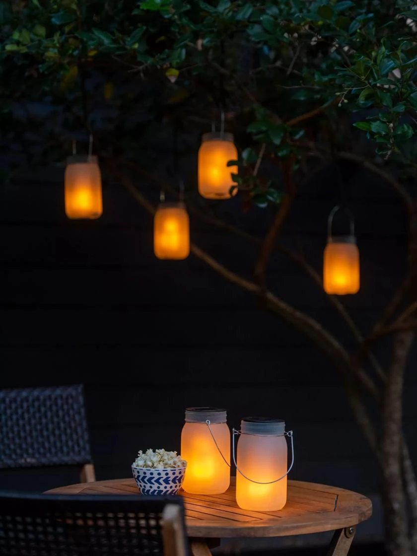 Solar Glass Jar Lantern, Set Of 2 4 Solar Glass Jar Lantern, Set Of 2 - Image 2