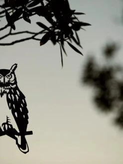 Metalbird Great Horned Owl -Cheap A Fresh Yard Store 8612018 02V tif