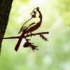 Metalbird Cardinal -Cheap A Fresh Yard Store 8612021 02v metalbird cardinal garden art
