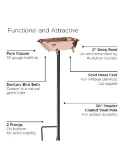 Copper Bathtub Birdbath 11 Copper Bathtub Birdbath -Cheap A Fresh Yard Store 8612202 06v