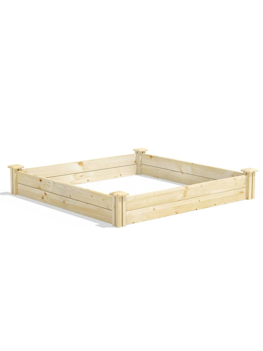 Pine Raised Garden Beds, 4'x4' 4 Pine Raised Garden Beds, 4'x4' - Image 2