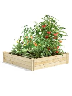 Pine Raised Garden Beds, 4'x4' 14 Pine Raised Garden Beds, 4'x4' -Cheap A Fresh Yard Store 8612250 02v