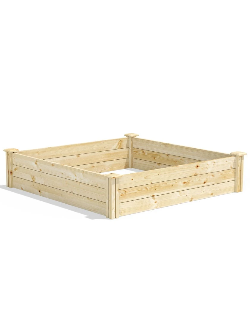 Pine Raised Garden Beds, 4'x4' 7 Pine Raised Garden Beds, 4'x4' - Image 5