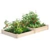 2-Tier Pine Raised Garden Bed, 4'x8' -Cheap A Fresh Yard Store 8612253 02v 2 tier pine raised garden bed 4x8 feet