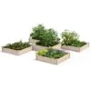 2-Tier Pine Raised Garden Bed, 80 Sqft.12'x12' -Cheap A Fresh Yard Store 8612255 02v 2 tier pine raised garden bed 12x12 1