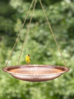 Copper Hanging Birdbath, 18" -Cheap A Fresh Yard Store 8612268 02v