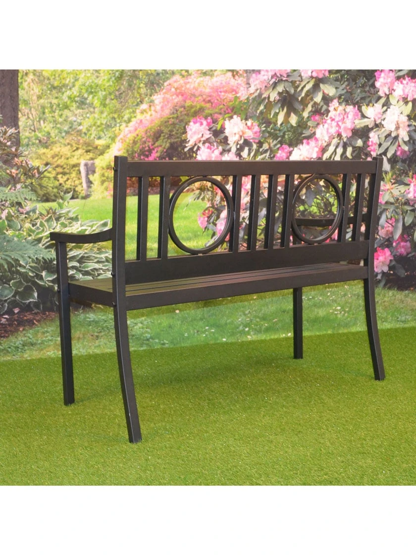 Gramercy Outdoor Metal Bench 8 Gramercy Outdoor Metal Bench - Image 6