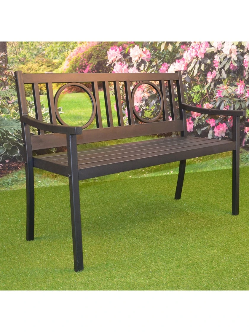 Gramercy Outdoor Metal Bench 4 Gramercy Outdoor Metal Bench - Image 2