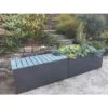 Nice Aluminum Trough Planters With Bench Top, 16"High 1 Nice Aluminum Trough Planters With Bench Top, 16"High -Cheap A Fresh Yard Store 8612377 01v 1