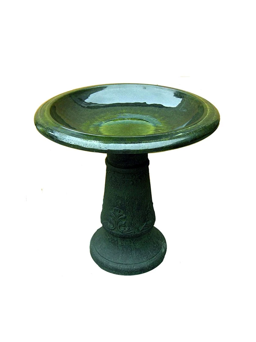 Exaco Enduro Clay Florentine Birdbath 3 Exaco Enduro Clay Florentine Birdbath