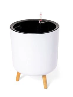 Ava Self-Watering Round Planter 14 Ava Self-Watering Round Planter -Cheap A Fresh Yard Store 8612692 299 ava self watering round planter white