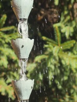 Tulip Pure Copper Rain Chain, 8.5' -Cheap A Fresh Yard Store 8612740 04v