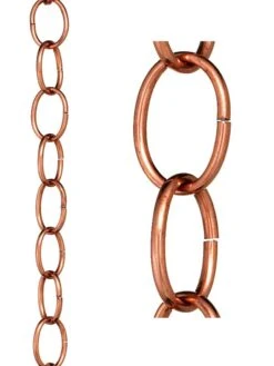 Single Link Pure Copper Rain Chain, 8.5' -Cheap A Fresh Yard Store 8612745 03v
