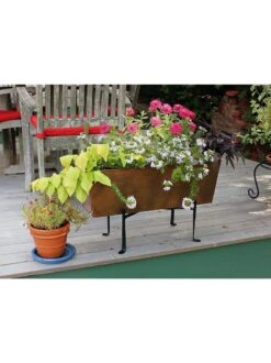 Achla Designs Copper Flower Box With Folding Stand 10 Achla Designs Copper Flower Box With Folding Stand -Cheap A Fresh Yard Store 8612914 04v