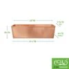 Achla Designs Solid Copper Flower Box, Large -Cheap A Fresh Yard Store 8612919 01v achla designs solid copper flower box large