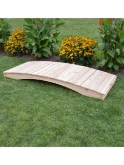Plank Garden Bridge Unfinished 3' X 10' -Cheap A Fresh Yard Store 8613100 05v 1