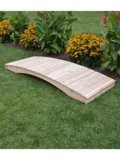 Plank Garden Bridge Unfinished 3' X 6' 7 Plank Garden Bridge Unfinished 3' X 6' -Cheap A Fresh Yard Store 8613100 06v