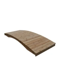 Plank Garden Bridge Unfinished 4' X 10' -Cheap A Fresh Yard Store 8613127 03v