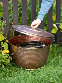 Hammered Copper Hose Pot With Lid 14 Hammered Copper Hose Pot With Lid -Cheap A Fresh Yard Store 8613311 0010