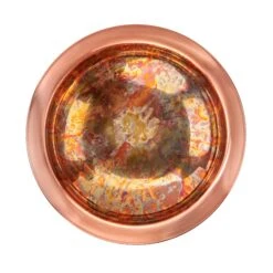 Pure Copper Bird Bath With Hand-Applied Fired Finish And Multipronged Garden Pole -Cheap A Fresh Yard Store 8613380 02v