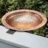 Pure Copper Bird Bath Deck Mount -Cheap A Fresh Yard Store 8613381 01v pure copper bird bath deck mount
