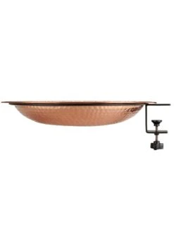 Pure Copper Bird Bath Deck Mount -Cheap A Fresh Yard Store 8613382 04v